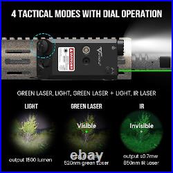 1500 Lumens Tactical Flashlight Laser for Rifle and Carbine Compitable with M-LO
