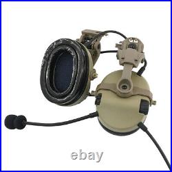 ARC rail Helmet Mount, Noise Cancelling Hearing Protection Tactical Headset