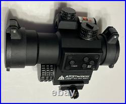 AT3 LEOS Red Dot Sight with Integrated Laser & AT3 Tactical RRDM 3X Combo