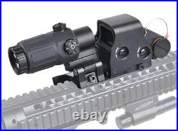 EXPS3-2 558 Tactical Red Green Dot HWS G33 3x Sight Magnifier With 20mm QD Mount