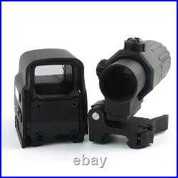 G33 3x Sight Magnifier Switch Side Qd Mount & Tactical Scope 558 Red/Green Dot