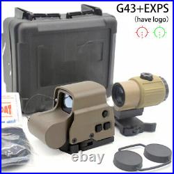 G43 3X Sight Magnifier With 20mm QD Mount XPS3-2 558 Tactical Red Green Dot New