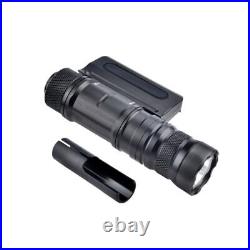 Metal Hunting Flashlight With Offset Mount Tactical LED Strobe Light Torch Lamp