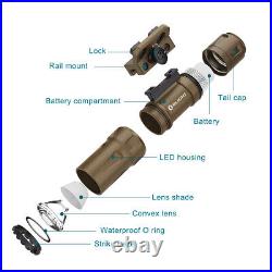 OLIGHT Odin Mini M-LOK Rail Mount Rechargeable Tactical Flashlight Remote switch
