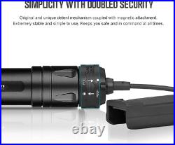 Odin 2000 Lumens Picatinny Rail Mounted Rechargeable Tactical Flashlight with Re