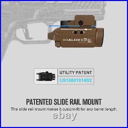 Olight Baldr S Rail Mounted Light Rechargeable Tactical Flashlight Blue Laser