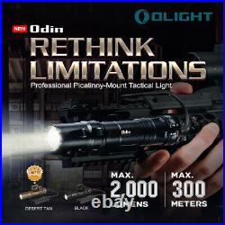 Olight Odin 2000 Lumen Rechargeable Picatinny Mount Remote Switch Tactical Light