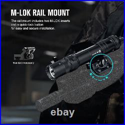 Olight Odin GL M 1500 Lumen MLOK Mount Rechargeable Tactical Light Green Laser