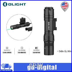 Olight Odin GL Mini Grenn Laser Rechargeable Tactical Flashlight Picatinny Mount