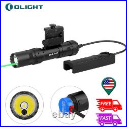 Olight Odin GL Mini Tactical Flashlight Picatinny Rail Mount Light w Green Laser
