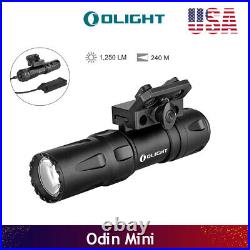 Olight Odin Mini 1250 Lumens Rechargeable Mlok Mount Tactical Weaponlight Black
