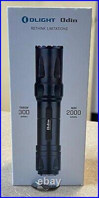 Olight Odin Rail Mount Tactical Flashlight, 2000 Lumens, 300 Meters in Box