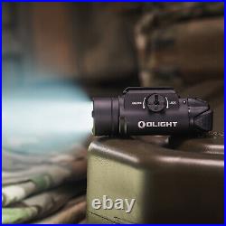 Olight PL-3R Valkyrie Rechargeable Rail Mount Tactical Flashlight +sRPL-7 Black
