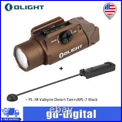Olight PL-3R Valkyrie Rechargeable Rail Mount Tactical Flashlight+sRPL-7 Remote