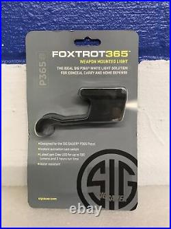 Sig Sauer Foxtrot 365 Tactical Mounted White Light For P365 100 Lumens New