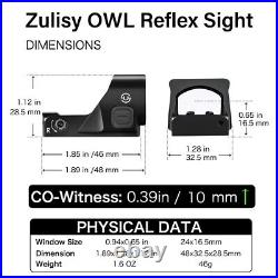Tactical pistol Green Dot Reflex Sight OWL for Doctor Venom Cut PSA Dagger Mount