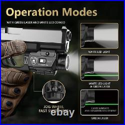 Universal Weaponlight, Green Laser&White LED Combo Tactical Light, Rechargeable